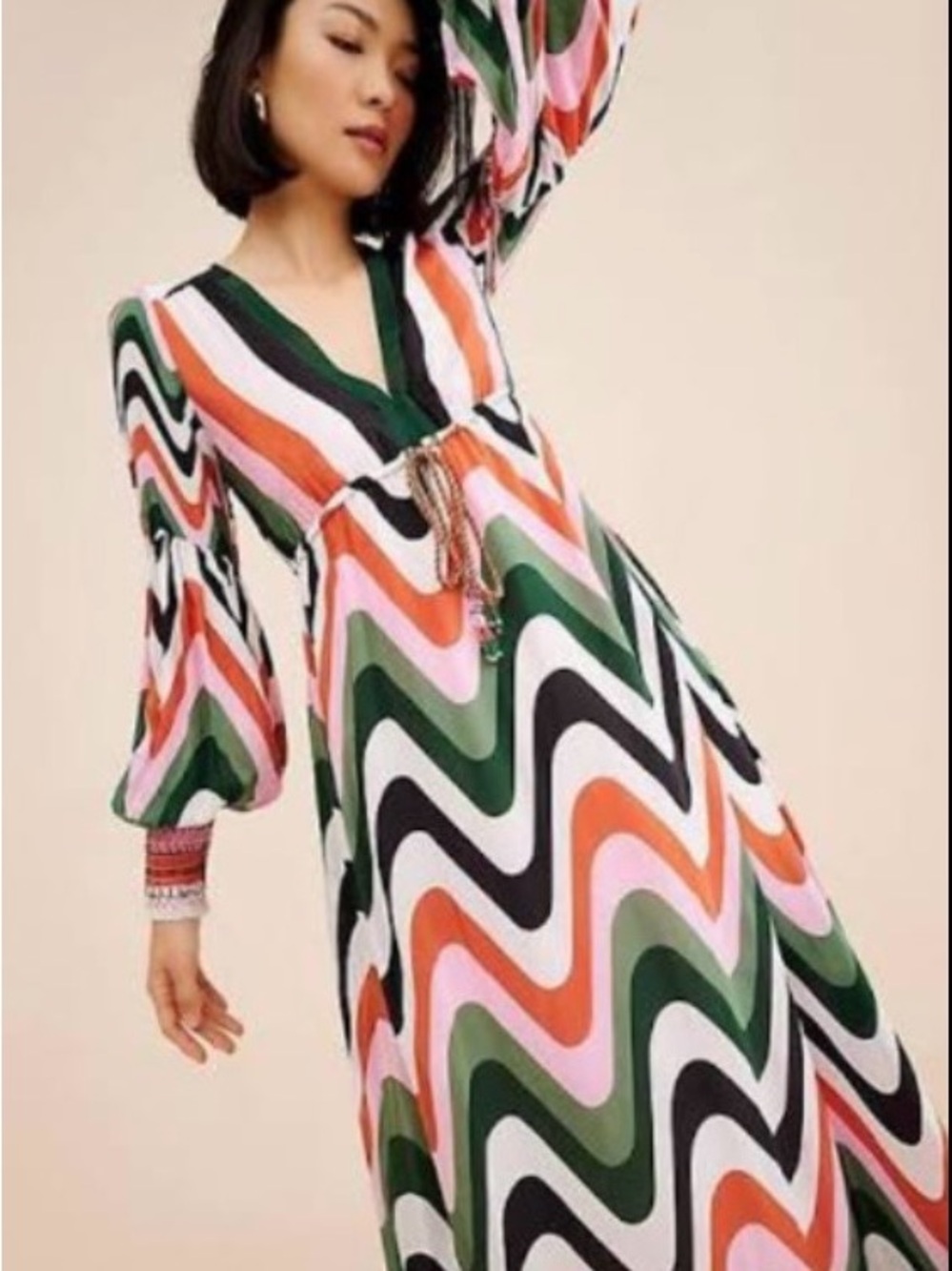 FARM Rio Wave Gradient Maxi Dress Size Small - Picture 3 of 14